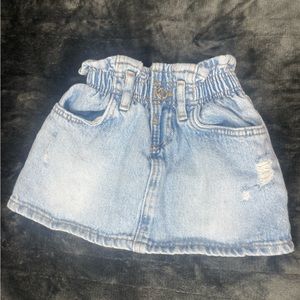 Zara Denim Paperbag Skirt